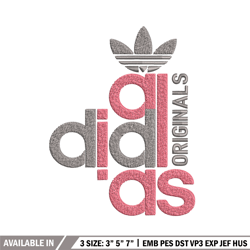 adidas originals embroidery design, adidas embroidery, brand embroidery, embroidery file, logo shirt, digital download