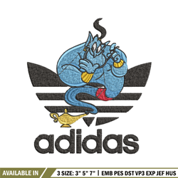 aladin adidas embroidery design, adidas embroidery, brand embroidery, embroidery file,logo shirt,digital download