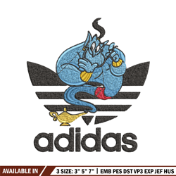 aladin adidas embroidery design, adidas embroidery, brand embroidery, embroidery file,logo shirt,digital download