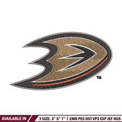 anaheim ducks logo embroidery, nhl embroidery, sport embroidery, logo embroidery, nhl embroidery design.