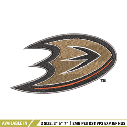 anaheim ducks logo embroidery, nhl embroidery, sport embroidery, logo embroidery, nhl embroidery design.