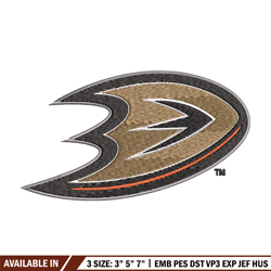 anaheim ducks logo embroidery, nhl embroidery, sport embroidery, logo embroidery, nhl embroidery design