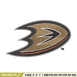 anaheim ducks logo embroidery, nhl embroidery, sport embroidery, logo embroidery, nhl embroidery design