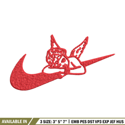 angel x nike embroidery design, nike embroidery, brand embroidery, embroidery file, logo shirt, digital download