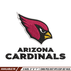 arizona bird embroidery design, logo embroidery, nfl embroidery, embroidery file,logo shirt, digital download