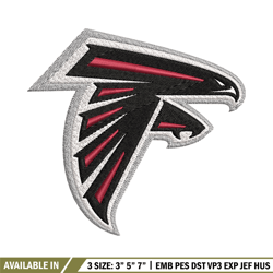 atlanta falcons logo embroidery, nfl embroidery, sport embroidery, logo embroidery, nfl embroidery design