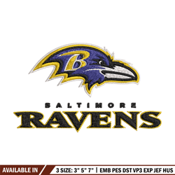 baltimore ravens logo embroidery, nfl embroidery, sport embroidery, logo embroidery, nfl embroidery design