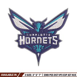 charlotte hornets embroidery design, logo embroidery, nba embroidery, embroidery file, logo shirt,digital download