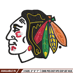 chicago blackhawks logo embroidery,nhl embroidery, sport embroidery, logo embroidery, nhl embroidery design