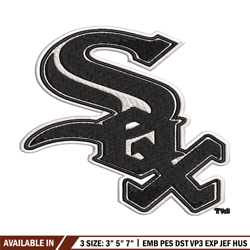 chicago white sox logo embroidery, mlb embroidery, sport embroidery, logo embroidery, mlb embroidery design