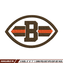 cleveland browns embroidery design, logo embroidery, nfl embroidery, embroidery file, logo shirt, digital download