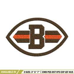 cleveland browns embroidery design, logo embroidery, nfl embroidery, embroidery file, logo shirt, digital download