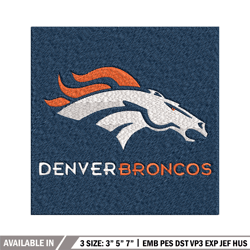 denver broncos embroidery design, logo embroidery, ncaa embroidery, embroidery file, logo shirt,digital download.