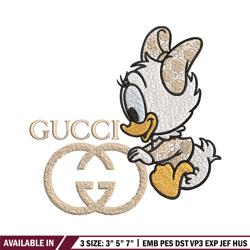 duck baby embroidery design, gucci embroidery, embroidery file, logo shirt, sport embroidery, digital download