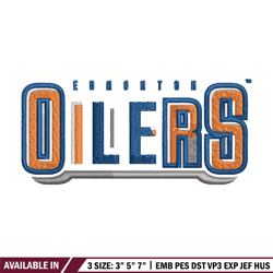 edmonton oilers logo embroidery, nhl embroidery, sport embroidery, logo embroidery, nhl embroidery design.