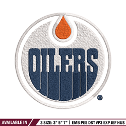 edmonton oilers logo embroidery, nhl embroidery, sport embroidery, logo embroidery, nhl embroidery design