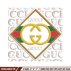 gucci design embroidery design, gucci embroidery, brand embroidery, logo shirt, embroidery file, digital download