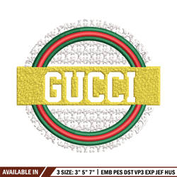 gucci logo embroidery design, gucci embroidery, brand embroidery, logo shirt, embroidery file, digital download