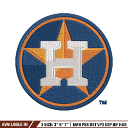 houston astros embroidery design, logo embroidery, mlb embroidery, embroidery file, logo shirt, digital download