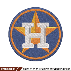 houston astros embroidery design, logo embroidery, mlb embroidery, embroidery file, logo shirt,digital download