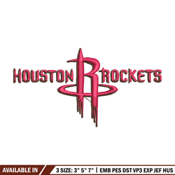 houston rockets logo embroidery, nba embroidery, sport embroidery, logo embroidery, nba embroidery design