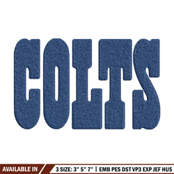 indianapolis colts logo embroidery, nfl embroidery, sport embroidery, logo embroidery, nfl embroidery design