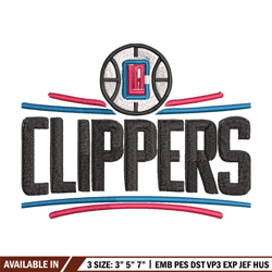 los angeles clippers embroidery, nba embroidery, sport embroidery, logo embroidery, nba embroidery design