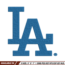 los angeles dodgers logo embroidery, mlb embroidery, sport embroidery, logo embroidery, mlb embroidery design