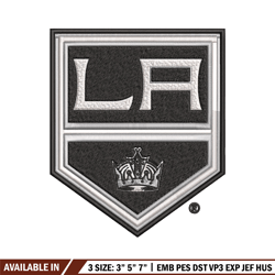 los angeles kings logo embroidery, nhl embroidery, sport embroidery, logo embroidery, nhl embroidery design.
