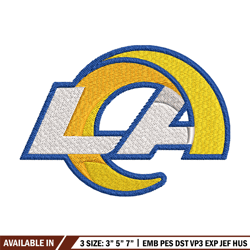 los angeles rams logo embroidery, nfl embroidery, sport embroidery, logo embroidery, nfl embroidery design.