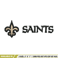 new orleans saints logo embroidery, nfl embroidery, sport embroidery, logo embroidery, nfl embroidery design