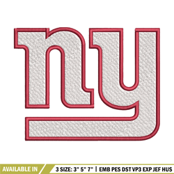 new york giants logo embroidery, nfl embroidery, sport embroidery, logo embroidery, nfl embroidery design.
