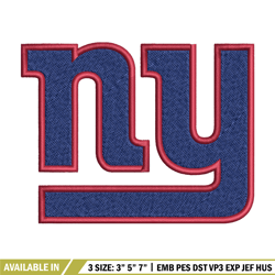 new york giants logo embroidery, nfl embroidery, sport embroidery, logo embroidery, nfl embroidery design