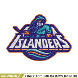 new york islanders logo embroidery, nhl embroidery, sport embroidery, logo embroidery, nhl embroidery design.