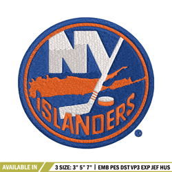 new york islanders logo embroidery, nhl embroidery, sport embroidery, logo embroidery, nhl embroidery design