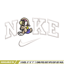 nike bunny cartoon embroidery design, cartoon embroidery, nike embroidery, embroidery file, logo shirt, digital download