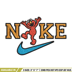 nike orange cartoon embroidery design, nike embroidery, brand embroidery, embroidery file, logo shirt, digital download