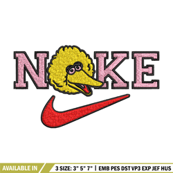 nike yellow cartoon embroidery design, nike embroidery, brand embroidery, embroidery file, logo shirt, digital download