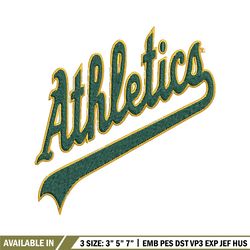 oakland athletics logo embroidery, mlb embroidery, sport embroidery, logo embroidery, mlb embroidery design