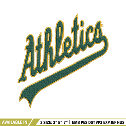 oakland athletics logo embroidery, mlb embroidery, sport embroidery, logo embroidery, mlb embroidery design