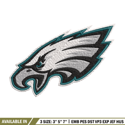 philadelphia eagles logo embroidery, nfl embroidery, sport embroidery, logo embroidery, nfl embroidery design.