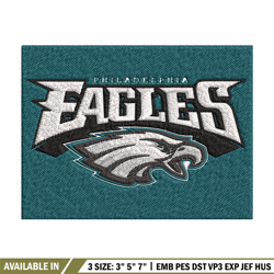 philadelphia eagles logo embroidery, nfl embroidery, sport embroidery, logo embroidery, nfl embroidery design