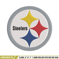 pittsburgh steelers logo embroidery, nfl embroidery, sport embroidery, logo embroidery, nfl embroidery design