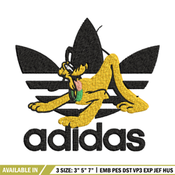 pluto adidas embroidery design, adidas embroidery, brand embroidery, embroidery file,logo shirt,digital download