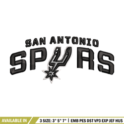 san antonio spurs logo embroidery, nba embroidery, sport embroidery, logo embroidery, nba embroidery design.