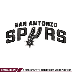 san antonio spurs logo embroidery, nba embroidery, sport embroidery, logo embroidery, nba embroidery design.