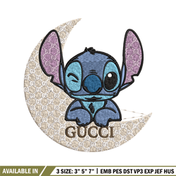 stitch gucci embroidery design, gucci embroidery, embroidery file, logo shirt, sport embroidery, digital download.