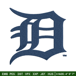 detroit tigers logo embroidery, mlb embroidery, sport embroidery, logo embroidery, mlb embroidery design