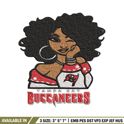 tampa bay buccaneers embroidery design, nfl girl embroidery, tampa bay buccaneers embroidery, nfl embroidery