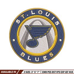 st. louis blues logo embroidery, nhl embroidery, sport embroidery, logo embroidery, nhl embroidery design.
